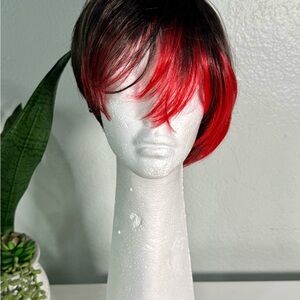 Stylish Red and Black Women's Wig